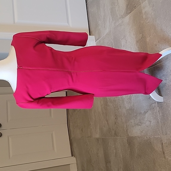 NWT Black Halo fuchsia pink lined sheath dress size 2 new - Picture 2 of 4